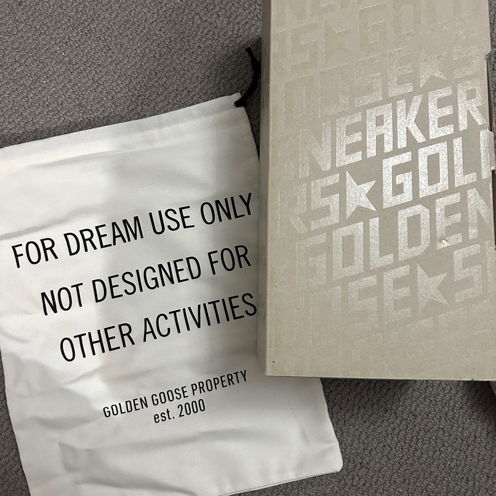 Golden goose box and dust bag